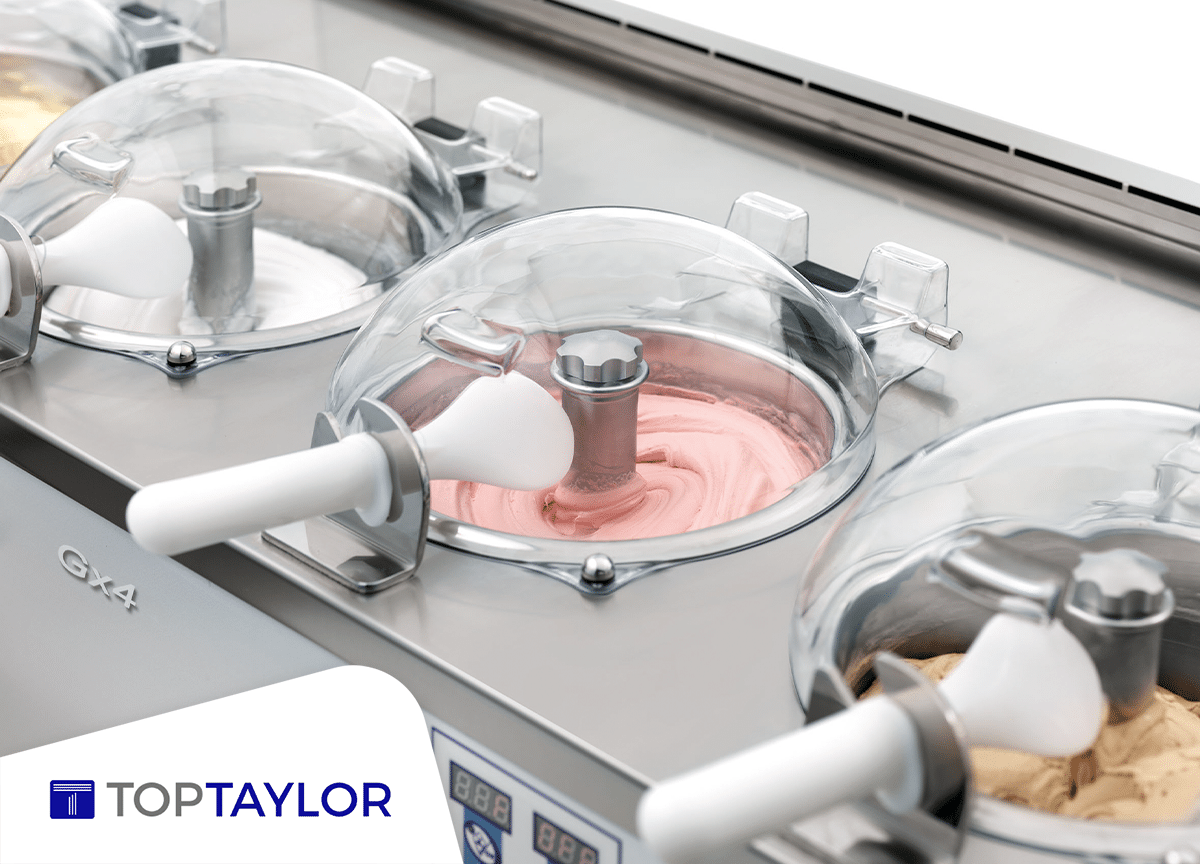 produção de sorvete