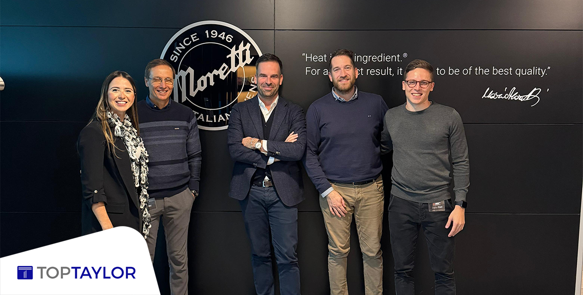 stand da Moretti Forni na Sigep com a Top taylor
